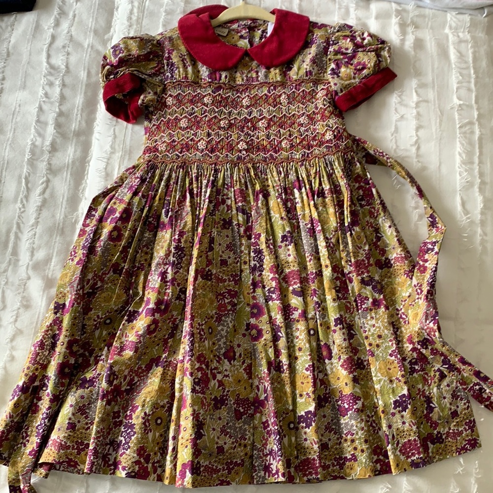 Marco & Lizzy Girls Floral Smocked Dress Size 3T